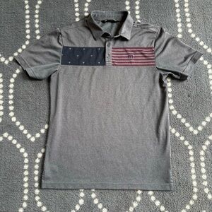 Travis Mathew - America Flag Golf Polo Shirt - Men’s SMALL